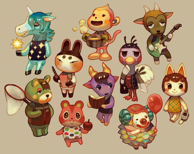 Animal Crossing персонажи