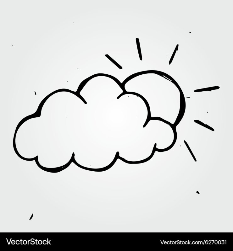 Облако раскраска