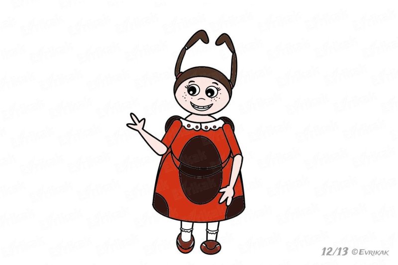 Рисунок мультяшного героя