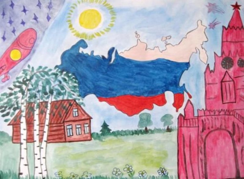Тема для рисования"Родина-Россия"