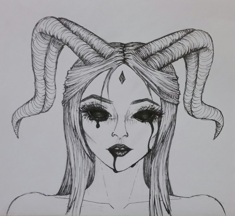 Рисунки для срисовки демоны