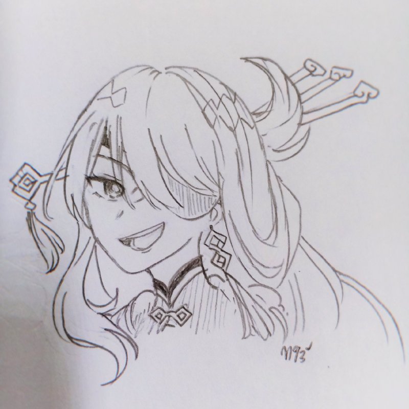 Сяо Геншин для срисовки