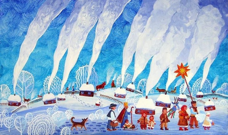 Колядки фон