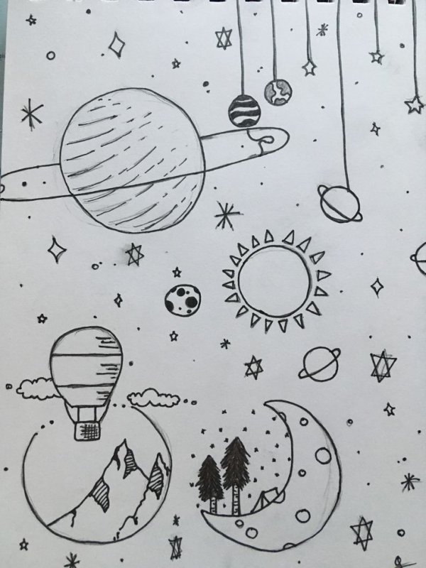 Рисунок на тему космос
