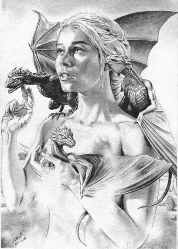 Рисунки карандашом фэнтези
