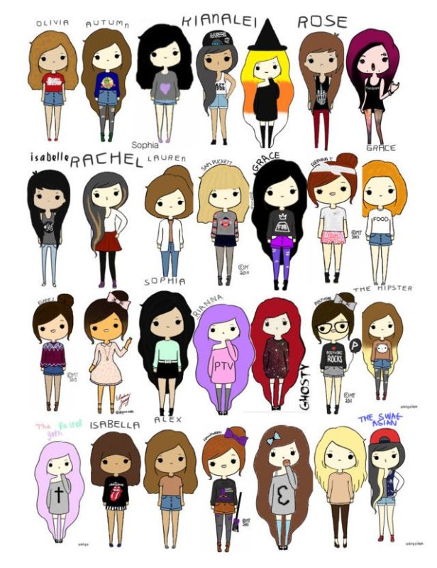 Милые рисунки для личного дневника