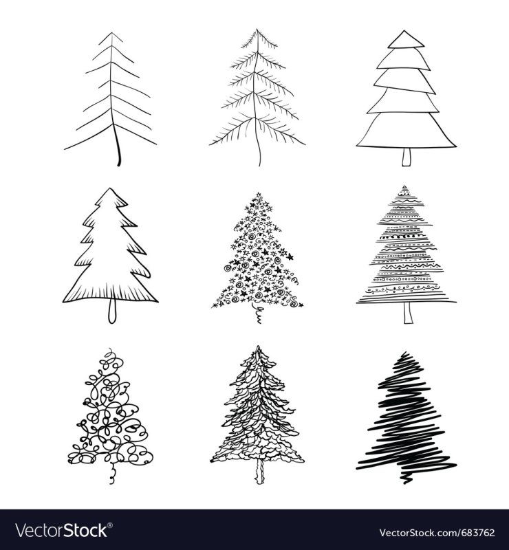 рисунки елка