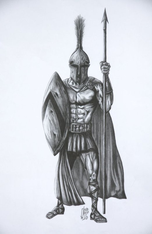 Спартанский воин