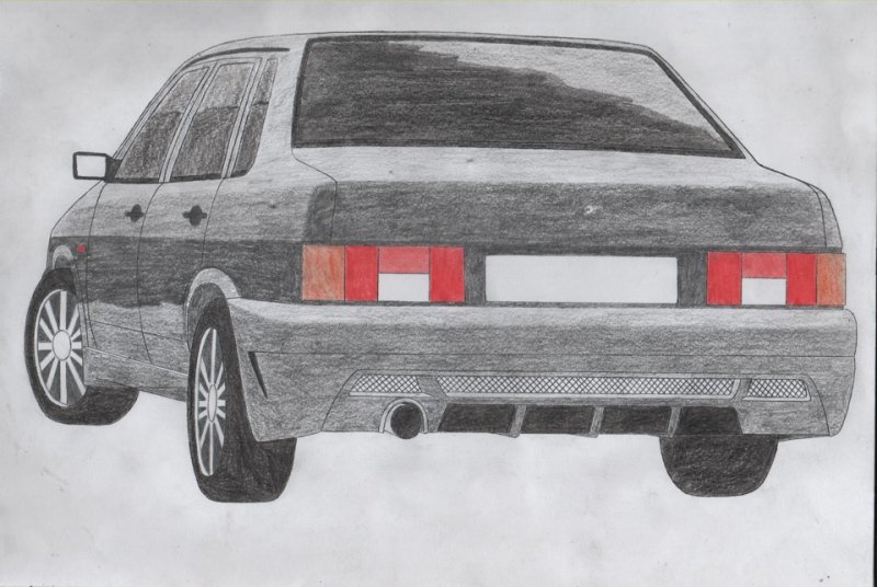 Лада 99 сзади