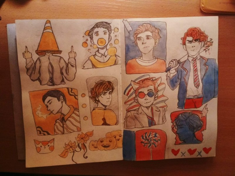 Рисунки для срисовки в скетчбук