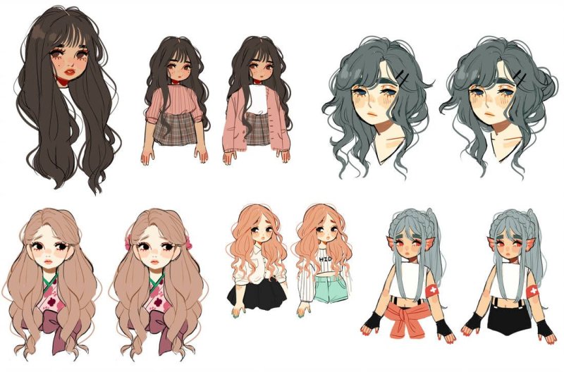 Стили рисовки персонажей