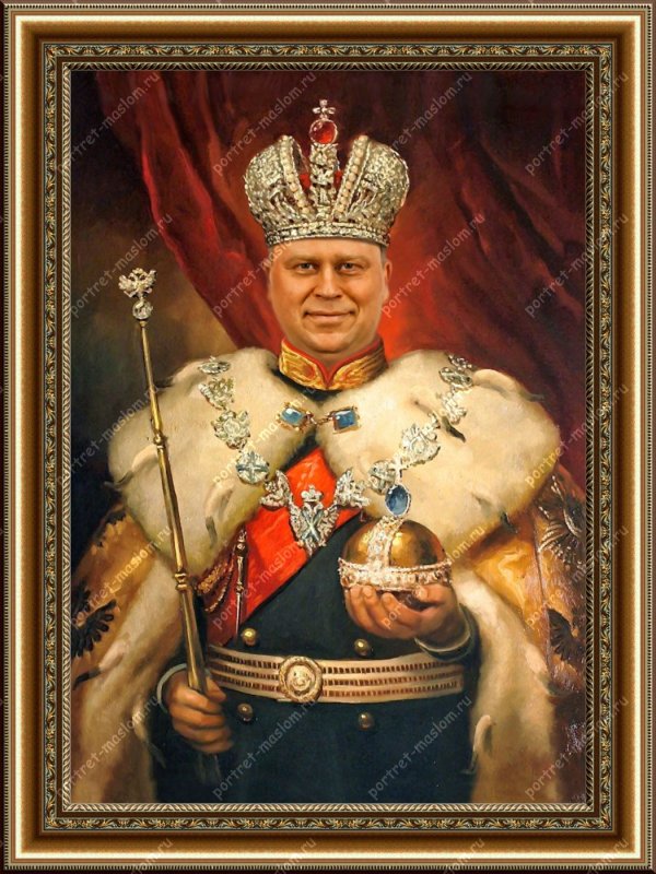 Николай 2 со скипетром и державой