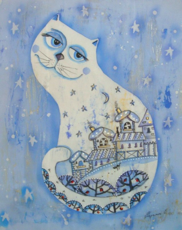 Зимний кот