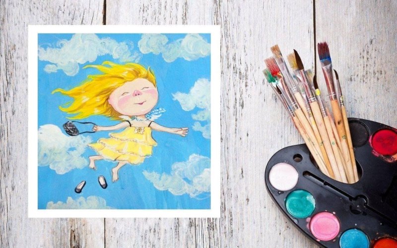 Рисование акварельными красками для детей