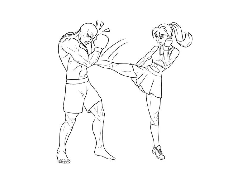 раскраска бокс