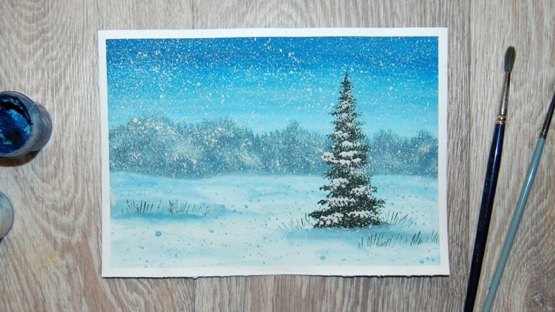 Рисунки гуашью