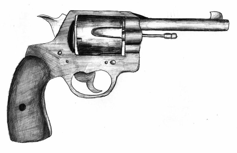 Пистолет рисунок