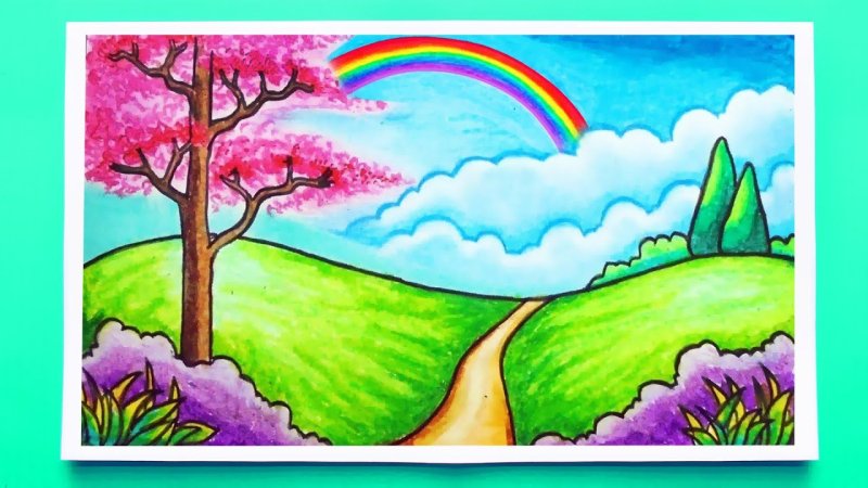 Рисунки для срисовки природа
