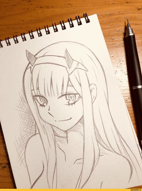 рисунки аниме карандашом