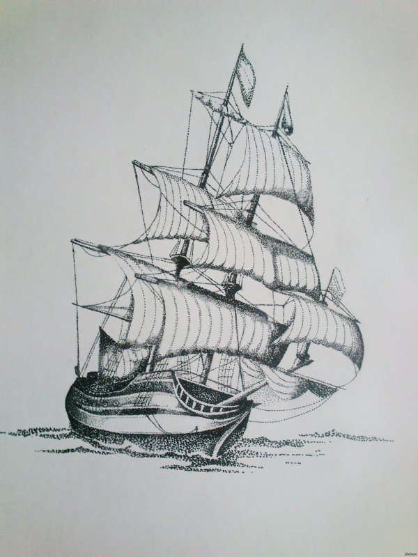 Парусник рисунок