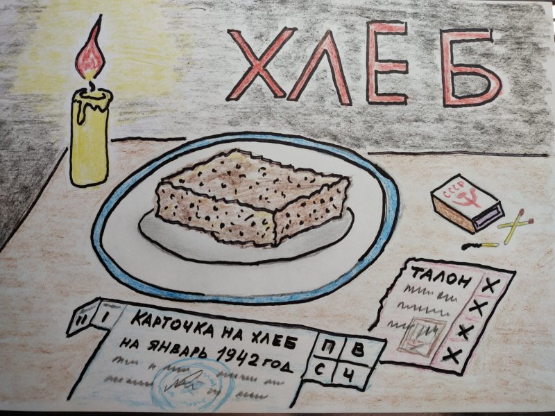 Рисунок блакада лененграда