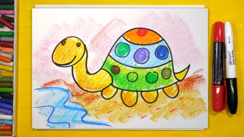 Рисунки красками для детей