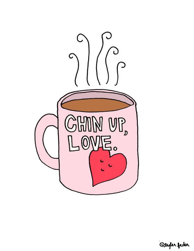 рисунки для срисовки кофе