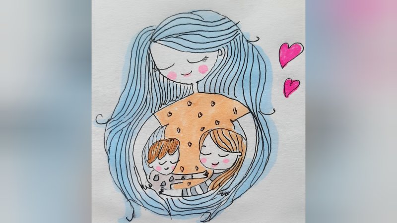 идеи для рисунков маме