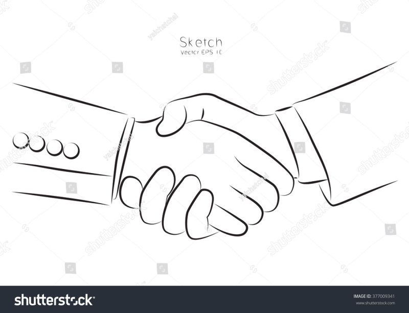 Рукопожатие скетч