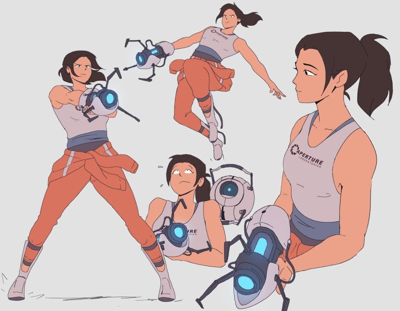 Portal 2 Челл и Гордон