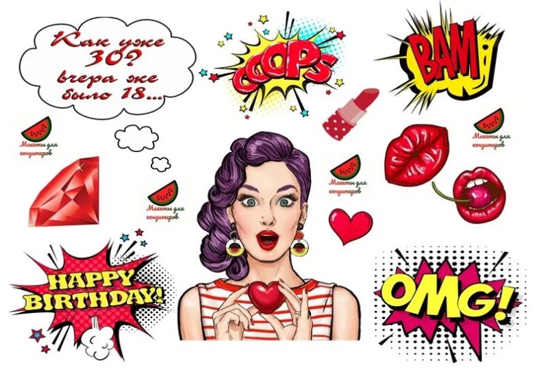 Принты в стиле поп-арт