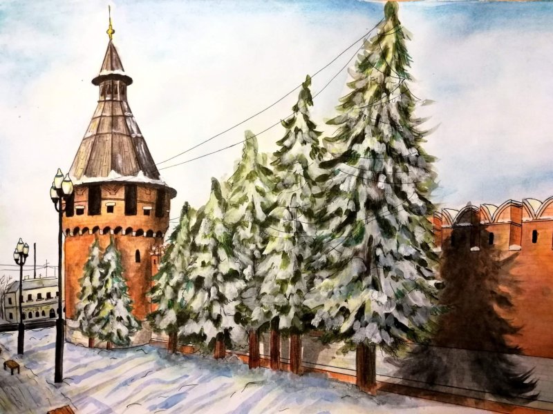 Тульский Кремль картина