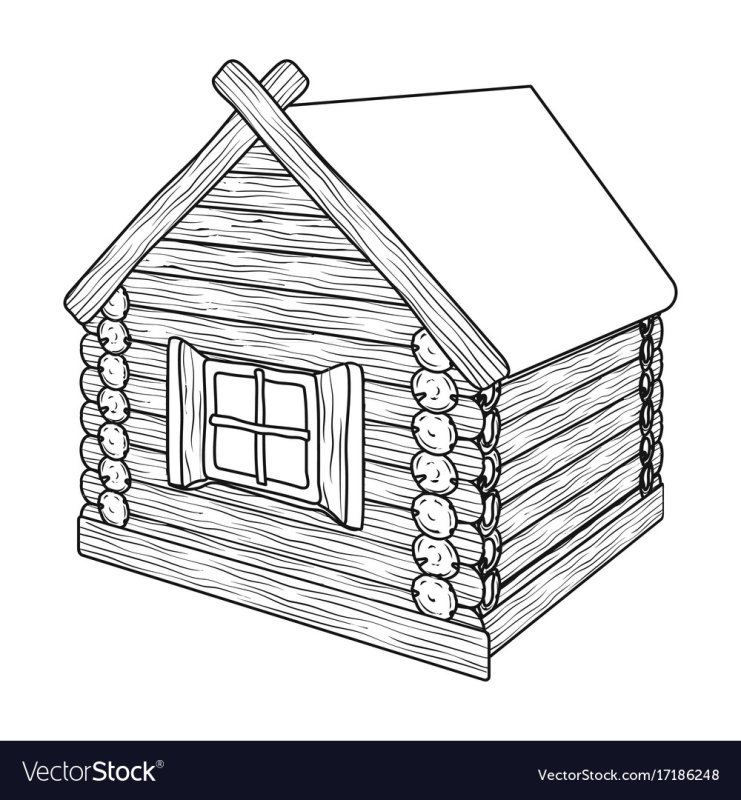 Бревенчатый домик