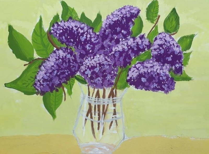 Сирень рисунок