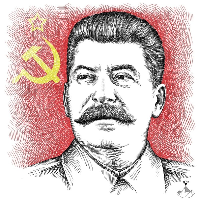 Сталин Иосиф Виссарионович рисунок