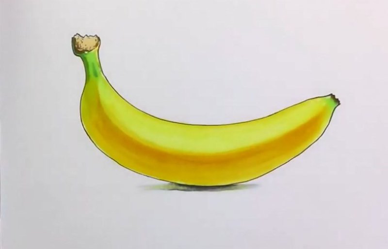 Лёгкие рисунки банан