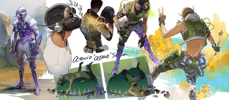 Октан Apex Legends Art