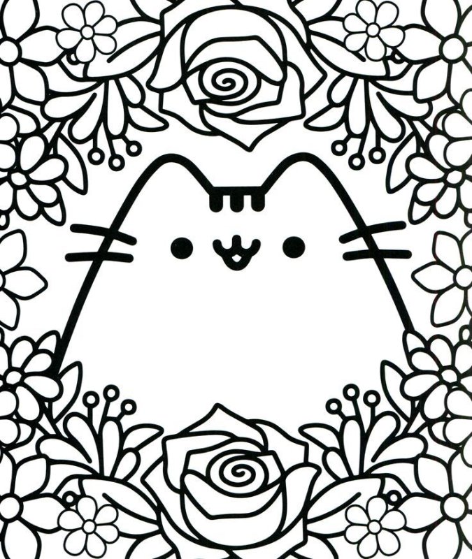 Раскраска. Котики