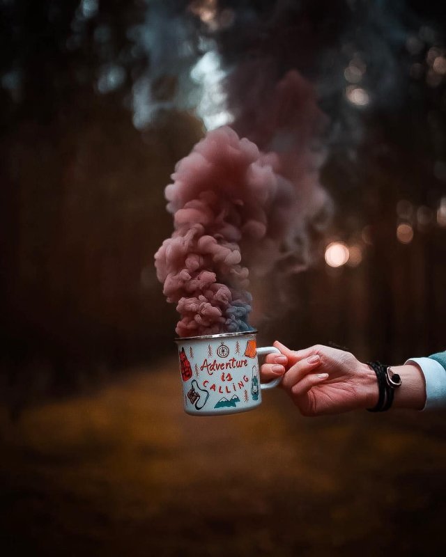Цветные дымовые шашки для фотосессии