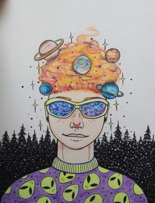 Идеи для рисования космос