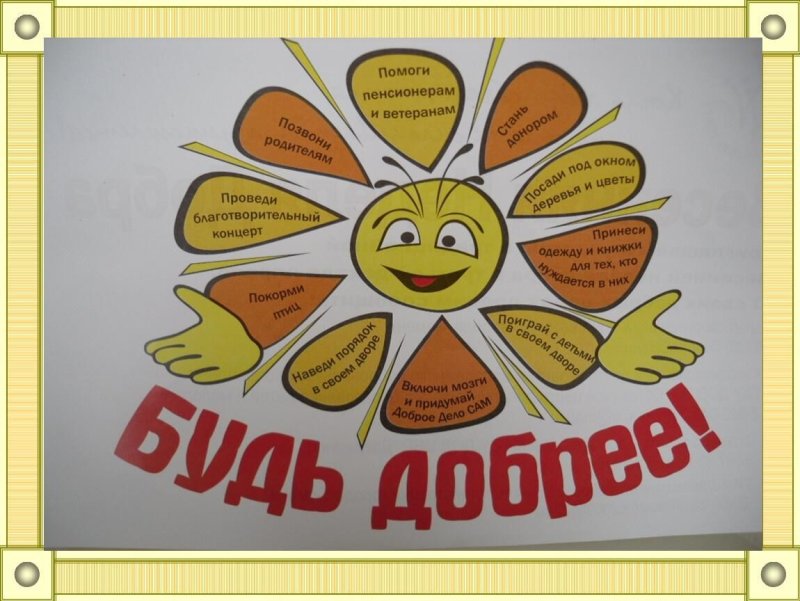 Плакат на тему доброта