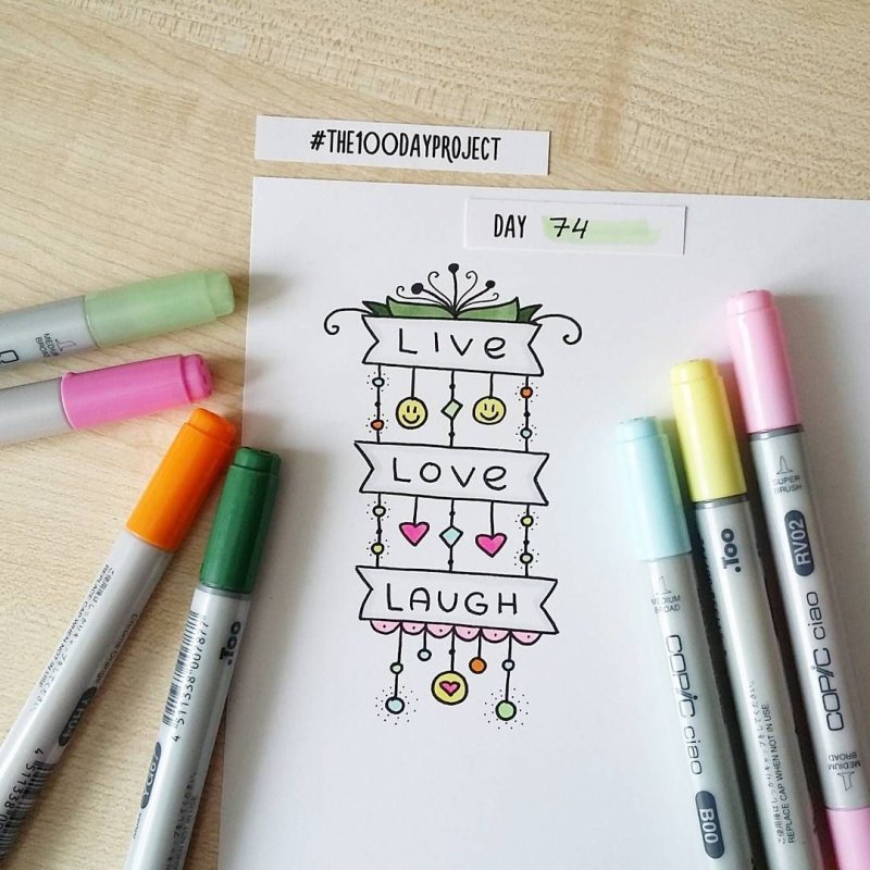Маленькие рисунки маркерами легкие