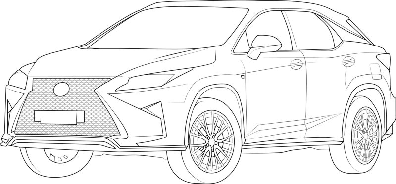 Раскраска Lexus lx570