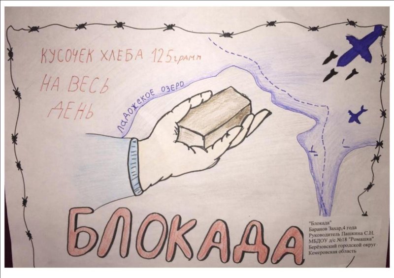 Блокада Ленинграда рисунки блокадный хлеб