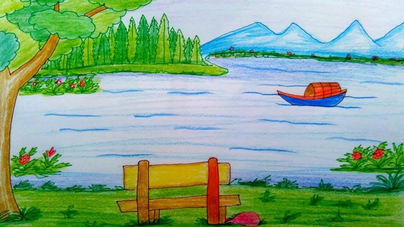 Пейзаж рисунок