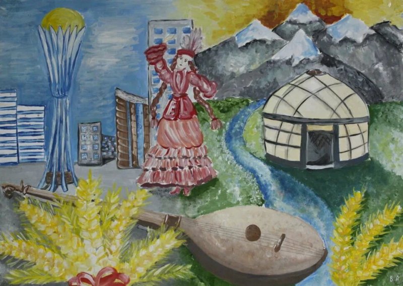 Рисунок на тему Казахстан