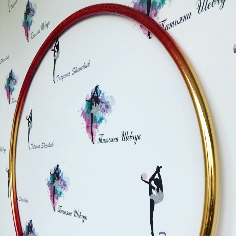 Аэрография на обруче для художественной гимнастики