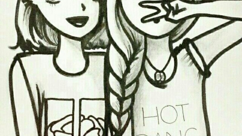 рисунки для подруги легкие