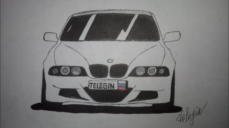 BMW e39 рисунок