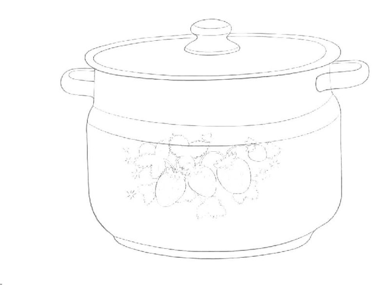 Кастрюля рисунок